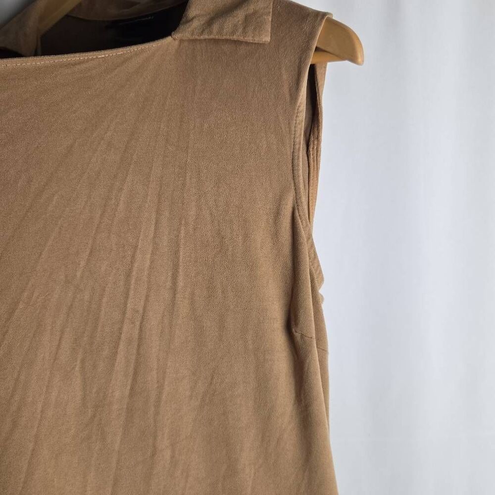 Ashley Steward Tan Jacket Ruffle Wrap - Picture 3 of 7